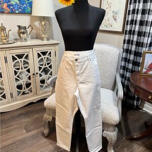 d. jeans Women's Straight Leg White Jeans